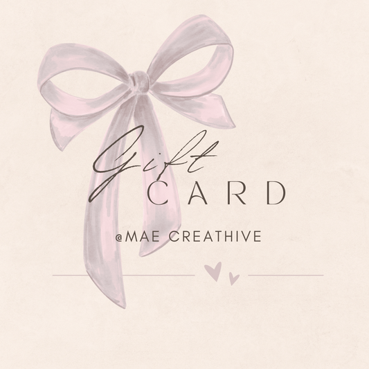 Carte cadeau Mae Creathive